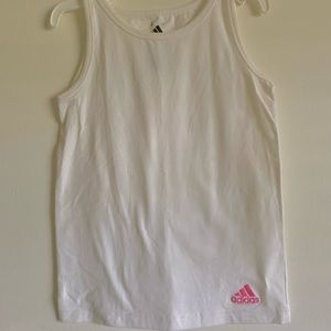 Adidas white tank top